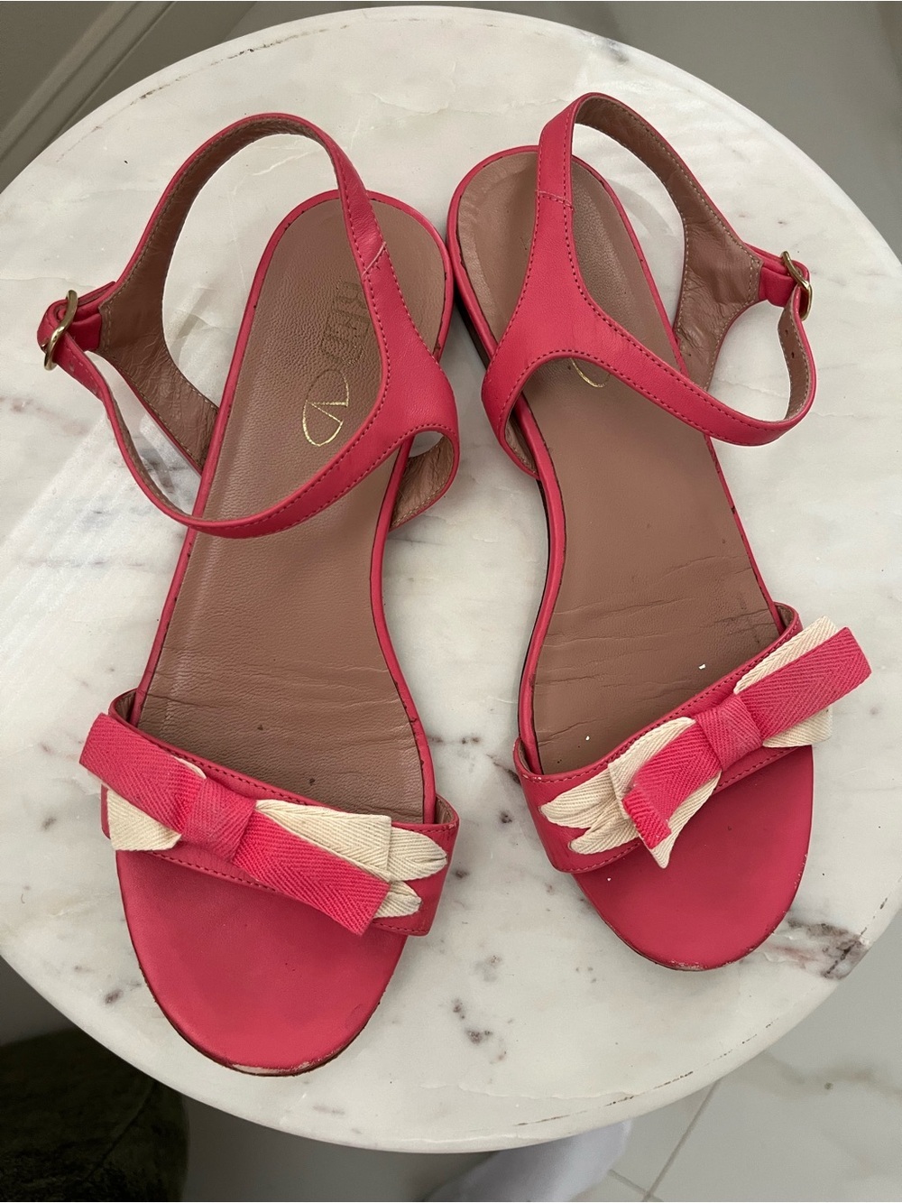 Valentino Garavani Pink Bow Slingback Sandals size 8